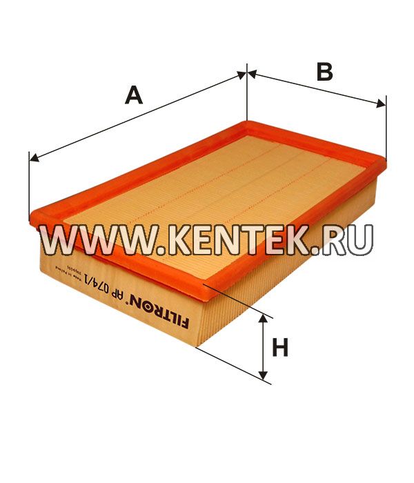 панельный воздушный фильтр FILTRON AP074/1 FILTRON  - фото, характеристики, описание.