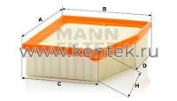 воздушный фильтр MANN-FILTER C23124 MANN-FILTER  - фото, характеристики, описание.