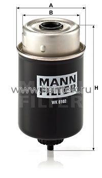 топливный фильтр MANN-FILTER WK8102 MANN-FILTER  - фото, характеристики, описание.