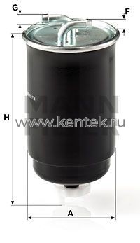 топливный фильтр MANN-FILTER WK842/3 MANN-FILTER  - фото, характеристики, описание.