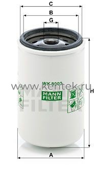топливный фильтр MANN-FILTER WK8003X MANN-FILTER  - фото, характеристики, описание.