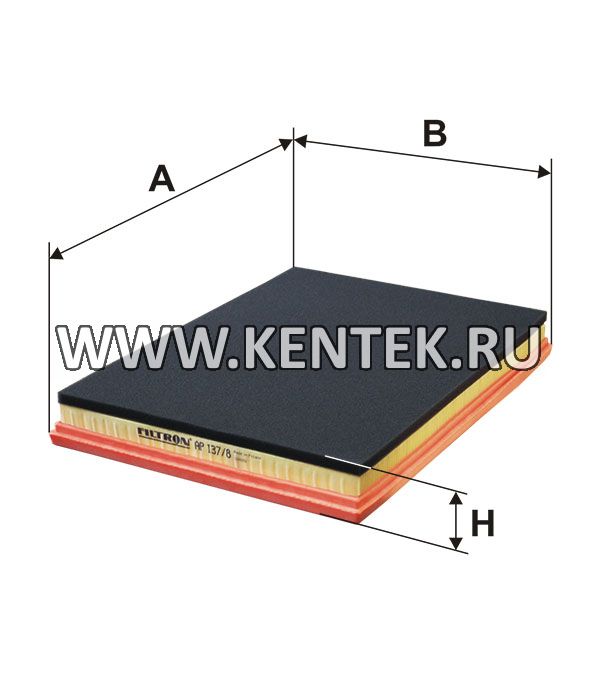 панельный воздушный фильтр FILTRON AP137/8 FILTRON  - фото, характеристики, описание.