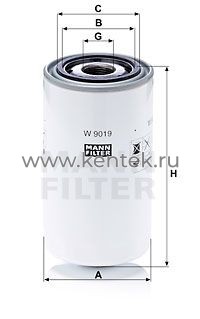масляный фильтр MANN-FILTER W9019 MANN-FILTER  - фото, характеристики, описание.