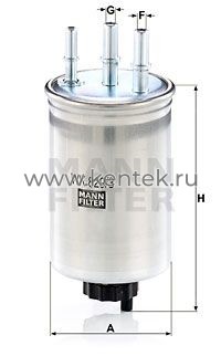 топливный фильтр MANN-FILTER WK829/3 MANN-FILTER  - фото, характеристики, описание.