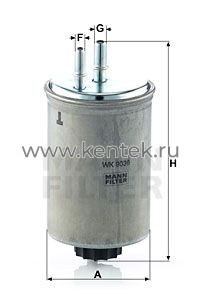 топливный фильтр MANN-FILTER WK9036 MANN-FILTER  - фото, характеристики, описание.