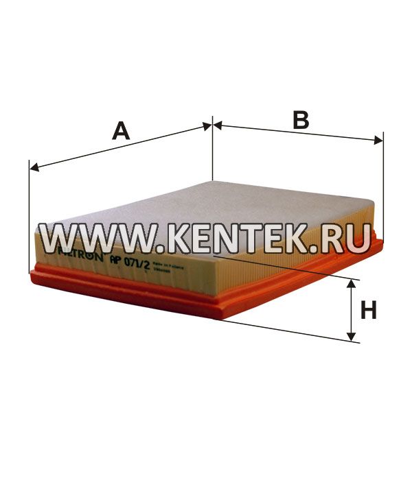 панельный воздушный фильтр FILTRON AP071/2 FILTRON  - фото, характеристики, описание.