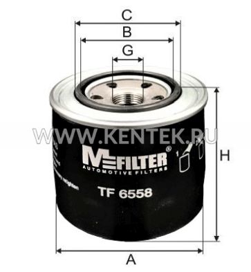 Фильтр масляный M-FILTER TF6558 M-FILTER  - фото, характеристики, описание.