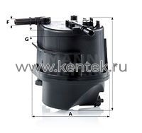 топливный фильтр MANN-FILTER WK939 MANN-FILTER  - фото, характеристики, описание.