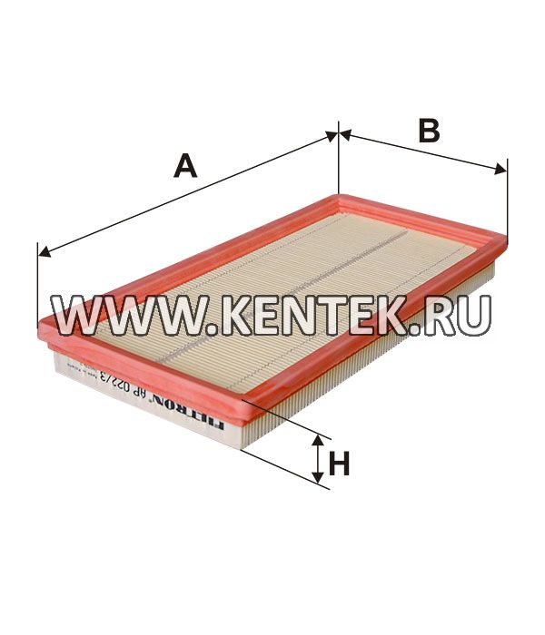 панельный воздушный фильтр FILTRON AP022/3 FILTRON  - фото, характеристики, описание.