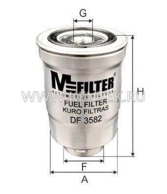 Фильтр топливный M-FILTER DF3582 M-FILTER  - фото, характеристики, описание.
