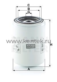 фильтр охлаждающей жидкости MANN-FILTER WA9001 MANN-FILTER  - фото, характеристики, описание.