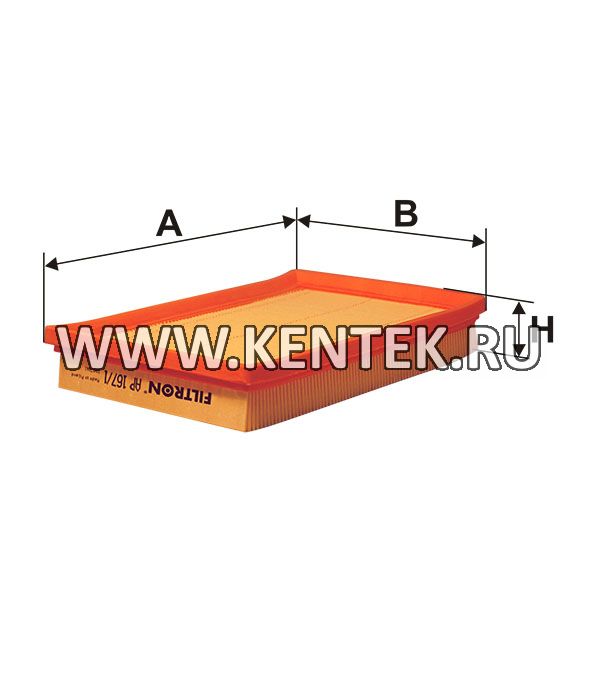 панельный воздушный фильтр FILTRON AP167/1 FILTRON  - фото, характеристики, описание.