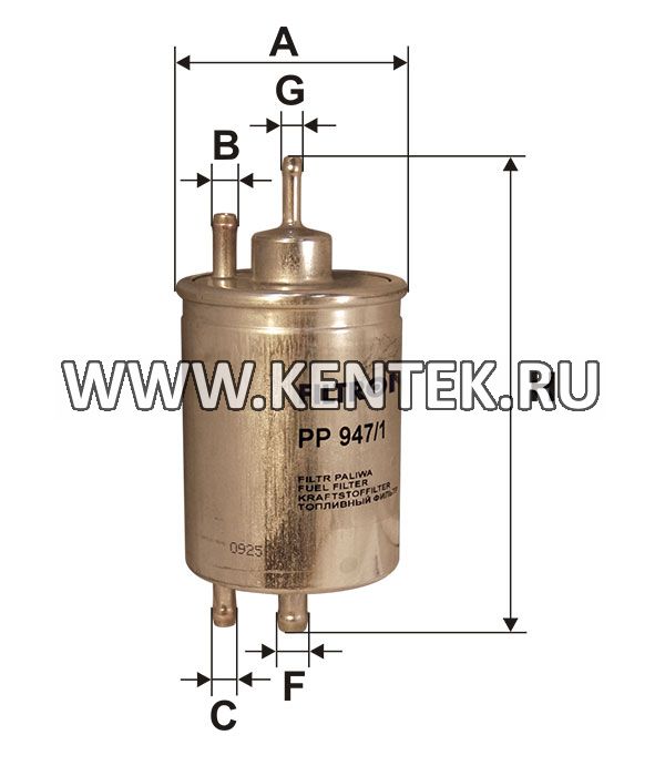 топливный фильтр коробочного типа FILTRON PP947/1 FILTRON  - фото, характеристики, описание.