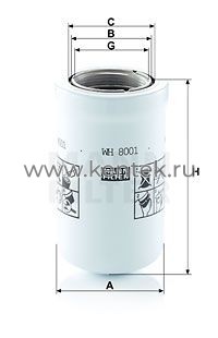 гидравлический фильтр высокого давления MANN-FILTER WH8001 MANN-FILTER  - фото, характеристики, описание.