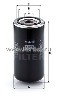 топливный фильтр высокого давления MANN-FILTER WDK950 MANN-FILTER  - фото, характеристики, описание.