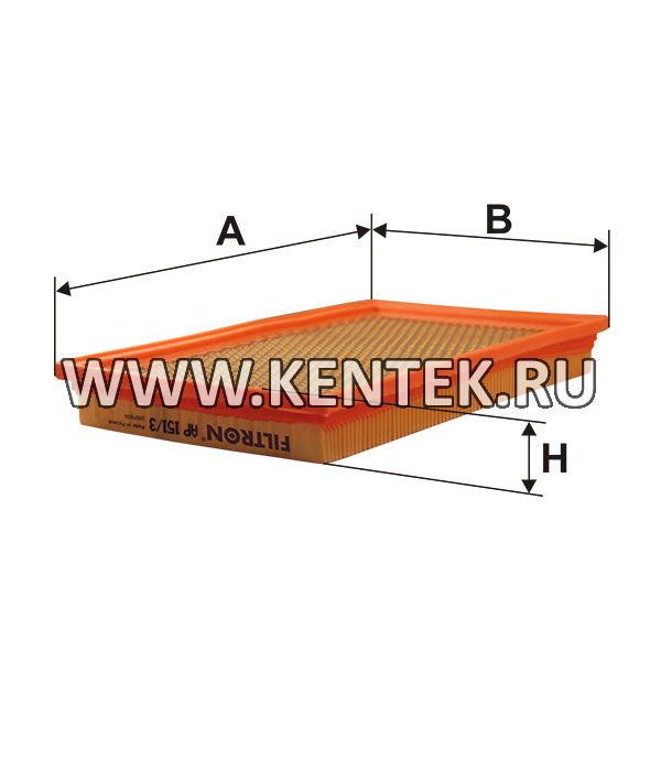 панельный воздушный фильтр FILTRON AP151/3 FILTRON  - фото, характеристики, описание.