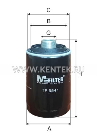 Фильтр масляный M-FILTER TF6541 M-FILTER  - фото, характеристики, описание.