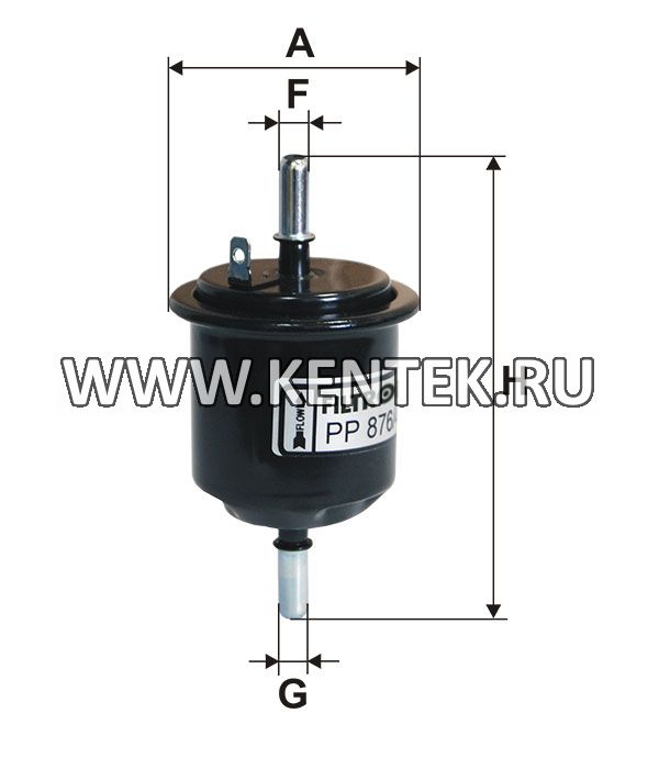 топливный фильтр коробочного типа FILTRON PP876/4 FILTRON  - фото, характеристики, описание.