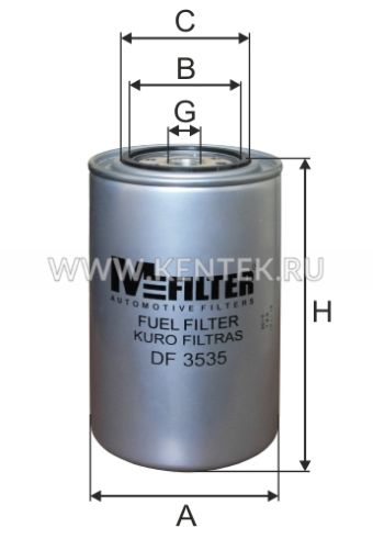 Фильтр топливный M-FILTER DF3535 M-FILTER  - фото, характеристики, описание.