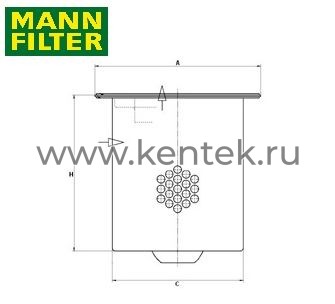 сепаратор воздух-масло MANN-FILTER LE24003x MANN-FILTER  - фото, характеристики, описание.