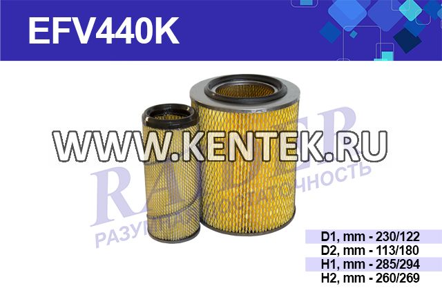 комплект фильтров RAIDER EFV440K RAIDER  - фото, характеристики, описание.