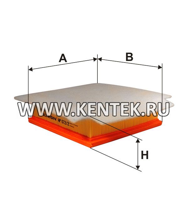 панельный воздушный фильтр FILTRON AP072/2 FILTRON  - фото, характеристики, описание.