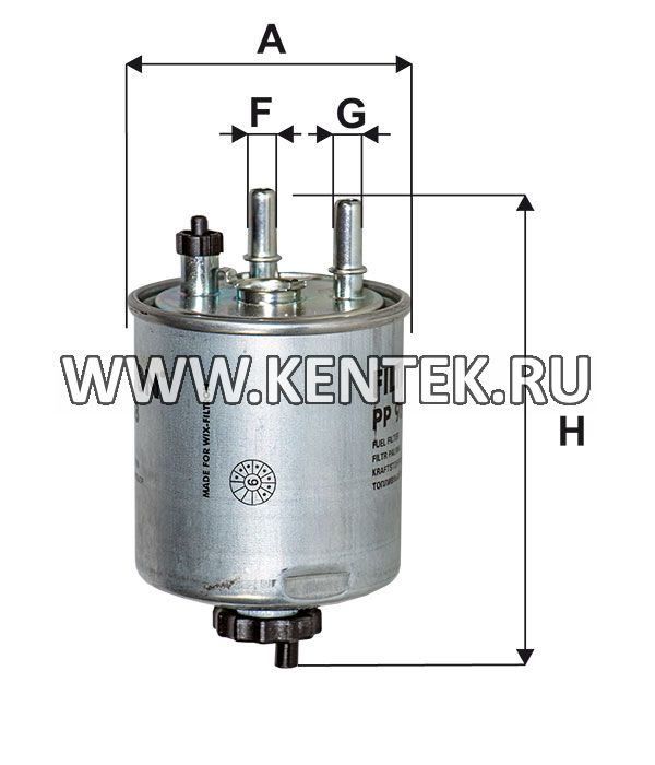 топливный фильтр коробочного типа FILTRON PP988 FILTRON  - фото, характеристики, описание.