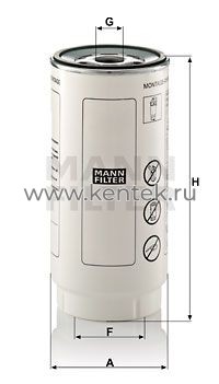 топливный фильтр серии PreLine MANN-FILTER PL420/7X MANN-FILTER  - фото, характеристики, описание.