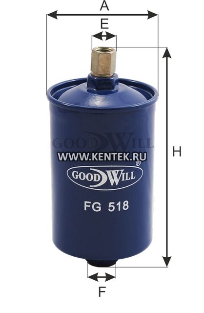 Фильтр топливный GOODWILL FG 518 GOODWILL  - фото, характеристики, описание.