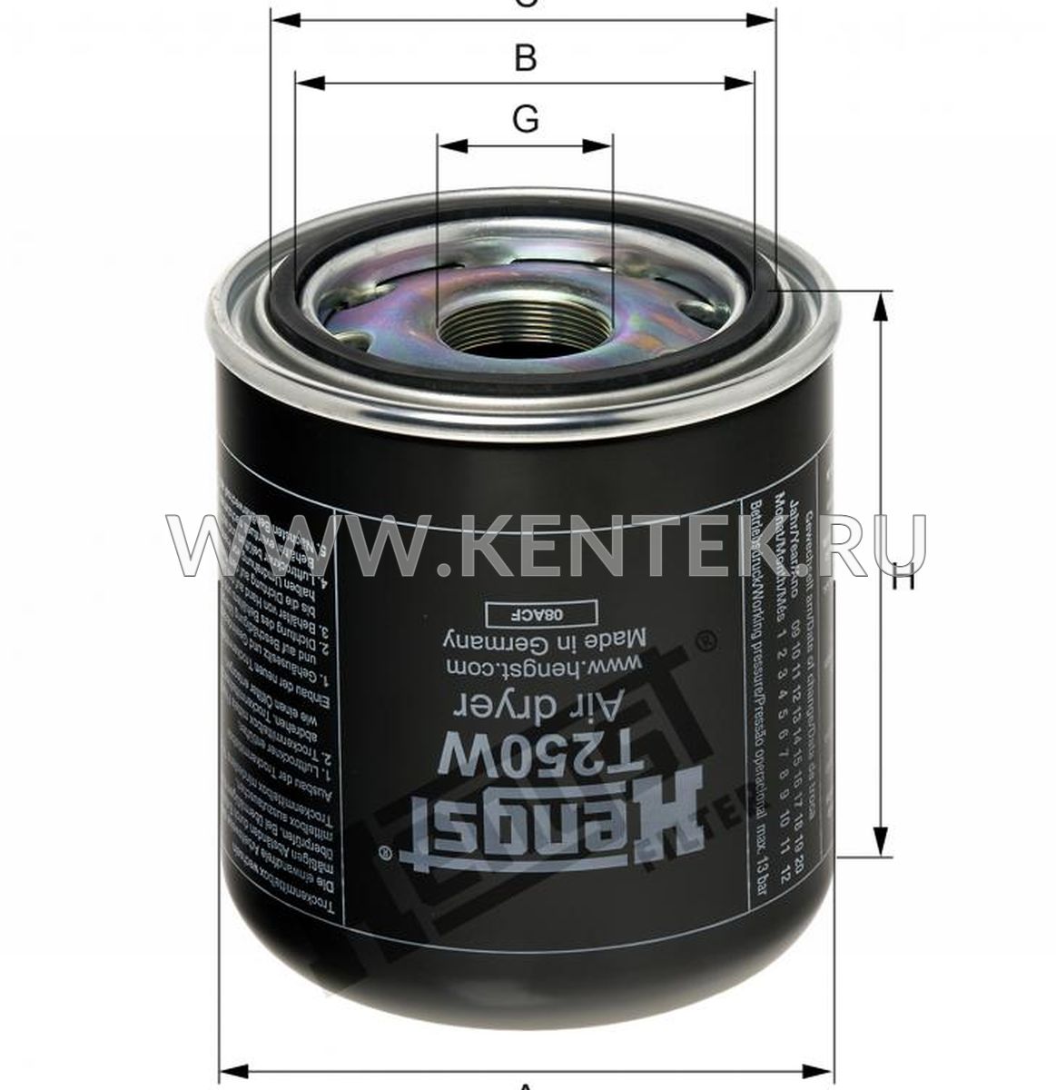  HENGST T250W HENGST  - фото, характеристики, описание.