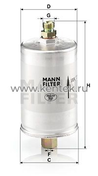 топливный фильтр MANN-FILTER WK726 MANN-FILTER  - фото, характеристики, описание.