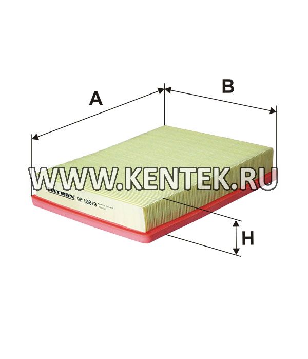 панельный воздушный фильтр FILTRON AP108/9 FILTRON  - фото, характеристики, описание.