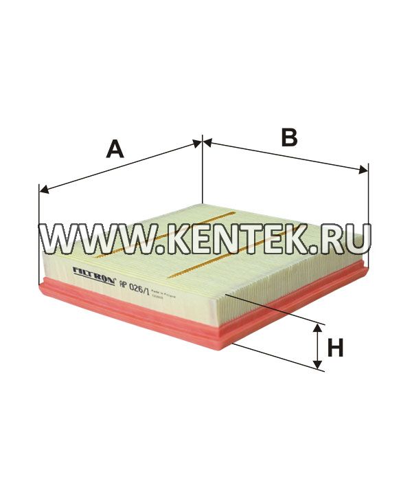 панельный воздушный фильтр FILTRON AP026/1 FILTRON  - фото, характеристики, описание.