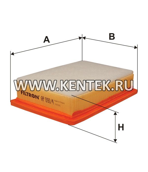 панельный воздушный фильтр FILTRON AP091/4 FILTRON  - фото, характеристики, описание.