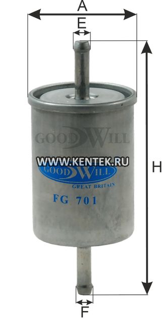 Фильтр топливный GOODWILL FG 701 GOODWILL  - фото, характеристики, описание.