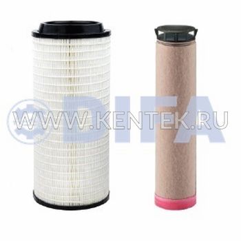 КОМПЛЕКТ ФИЛЬТРУЮЩИЙ ЭЛЕМЕНТ ОЧИСТКИ ВОЗДУХА DIFA 43125 + DIFA 43125-01 DIFA  - фото, характеристики, описание.