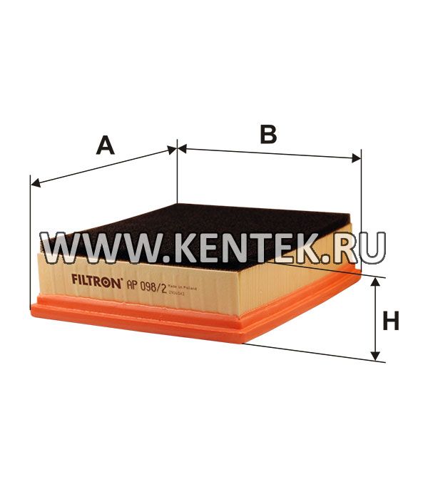 панельный воздушный фильтр FILTRON AP098/2 FILTRON  - фото, характеристики, описание.