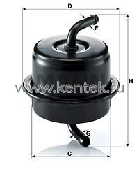 топливный фильтр MANN-FILTER WK76 MANN-FILTER  - фото, характеристики, описание.