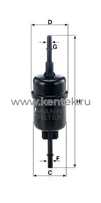топливный фильтр MANN-FILTER WK511/2 MANN-FILTER  - фото, характеристики, описание.