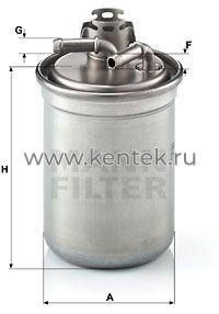 топливный фильтр MANN-FILTER WK823/3X MANN-FILTER  - фото, характеристики, описание.