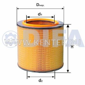 ФИЛЬТРУЮЩИЙ ЭЛЕМЕНТ ОЧИСТКИ ВОЗДУХА DIFA 4302M DIFA 4302M DIFA  - фото, характеристики, описание.