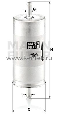топливный фильтр MANN-FILTER WK413 MANN-FILTER  - фото, характеристики, описание.