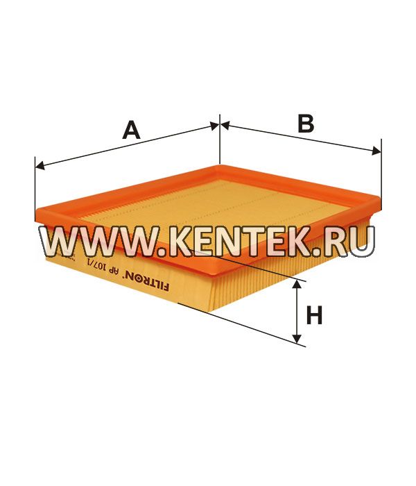 панельный воздушный фильтр FILTRON AP107/1 FILTRON  - фото, характеристики, описание.