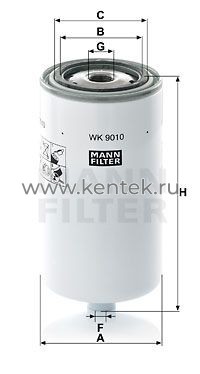 топливный фильтр MANN-FILTER WK9010 MANN-FILTER  - фото, характеристики, описание.