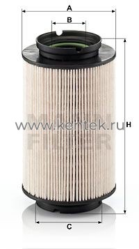 топливный фильтр без метал. частей MANN-FILTER PU936/2X MANN-FILTER  - фото, характеристики, описание.