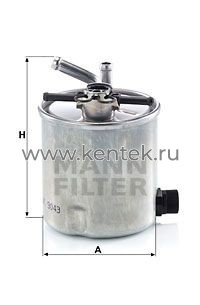 топливный фильтр MANN-FILTER WK9043 MANN-FILTER  - фото, характеристики, описание.