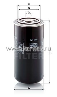 топливный фильтр MANN-FILTER WK9056 MANN-FILTER  - фото, характеристики, описание.