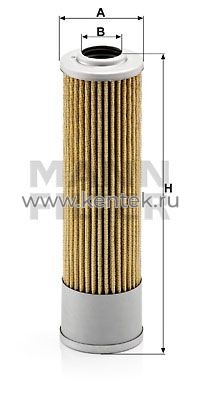 масляный фильтроэлемент MANN-FILTER H614/3 MANN-FILTER  - фото, характеристики, описание.