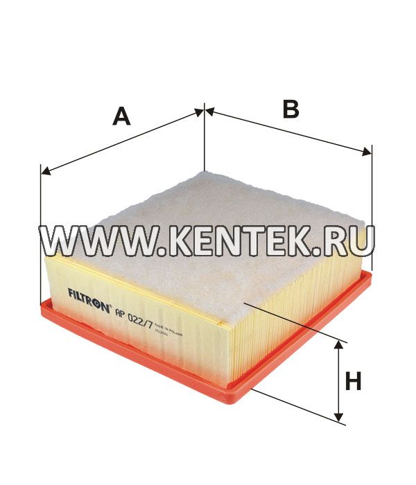 панельный воздушный фильтр FILTRON AP022/7 FILTRON  - фото, характеристики, описание.