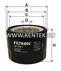 навинчивающийся масляный фильтр (коробочного типа) FILTRON OP519/1 FILTRON  - фото, характеристики, описание.
